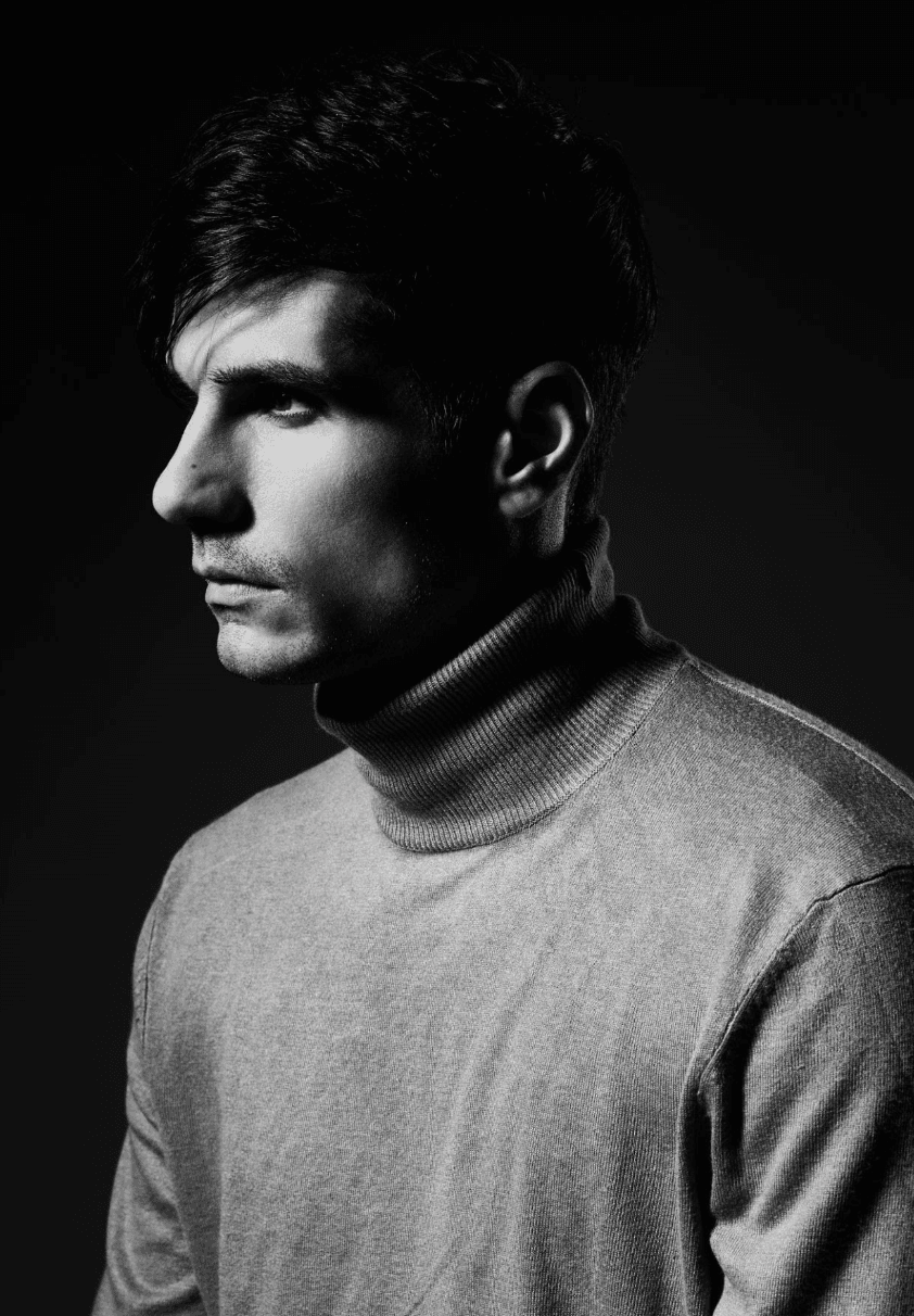 Matte-Black Turtle Neck - AI prompt example by MangoXPrompts