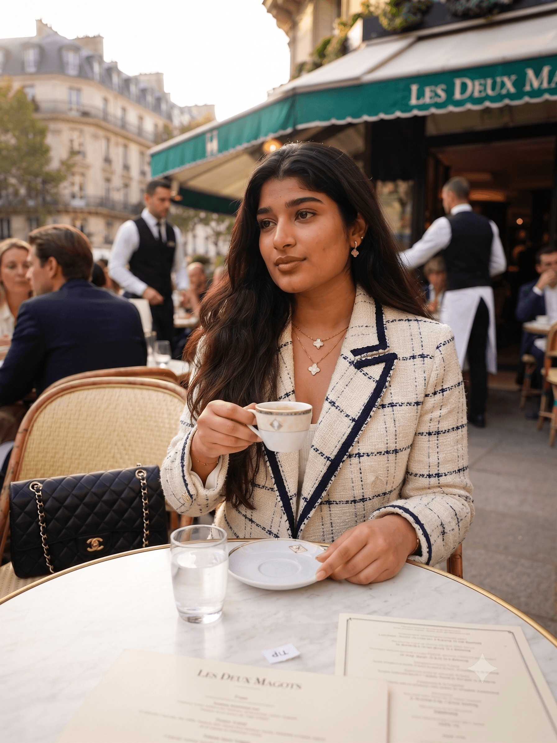 The Parisian Chic Cafe - AI prompt example by MangoXPrompts
