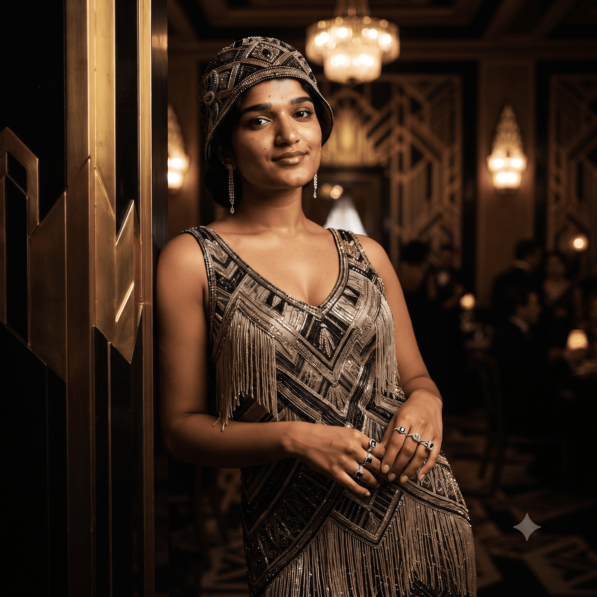 The Art Deco Heiress - AI prompt example by MangoXPrompts