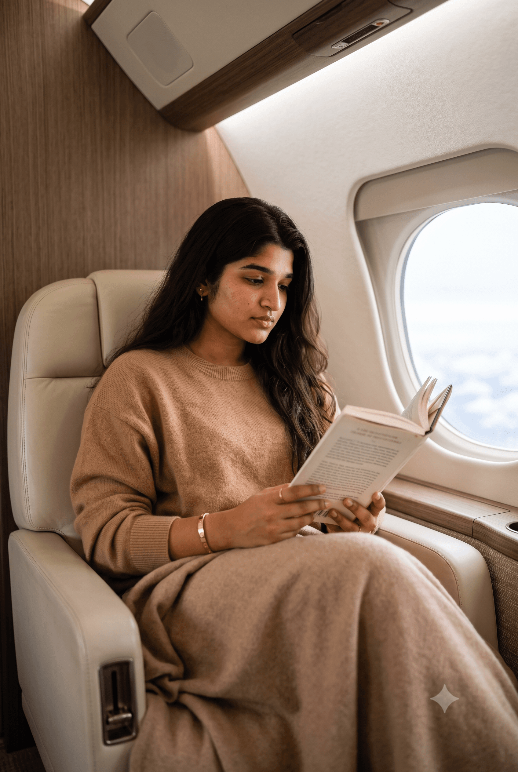 The Private Jet Bibliophile - AI prompt example by MangoXPrompts