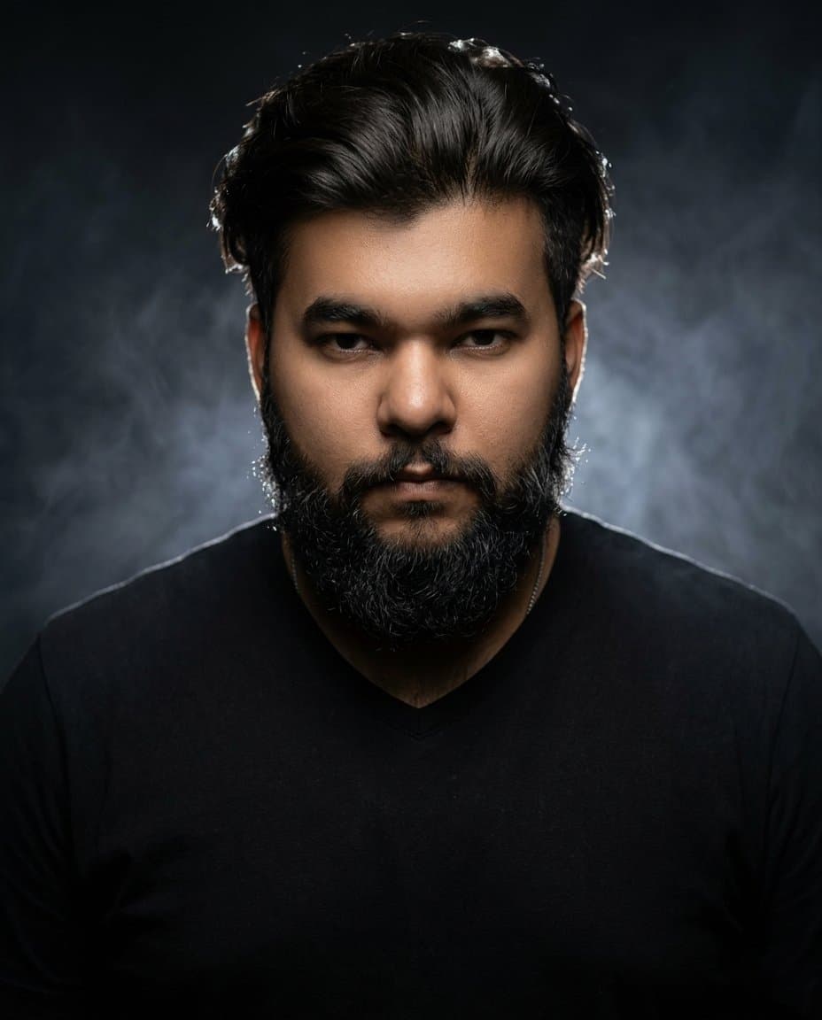 Low-Key Studio Portrait